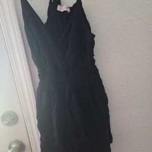 Pink Lily Black Romper M